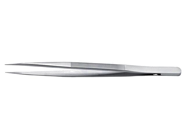 Pincet; 150mm; Bladen: smal; De vorm van de punt: plat; universeel Pincet; 150mm; Bladen: smal; De vorm van de punt: plat; universeel